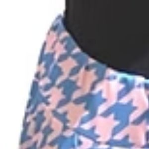 Pantalon Palazzo Ample Imprimé à Carreaux Rose et Bleu pour Femme, Taille Haute, Coupe Décontractée et Tendance - Product Image 4