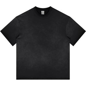 Camiseta Unisex de algodón de peso pesado 2025 para hombre, Camisetas Básicas de manga corta Vintage de gran tamaño, Camisetas Básicas de peso de tela de 230G - Product Image 1