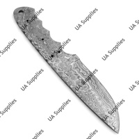 Couteau utilitaire tactique de survie pour le camping, personnalisable, professionnel, léger, en acier Damas, à lame biseautée, pour la fabrication DIY, modèle Raindrop