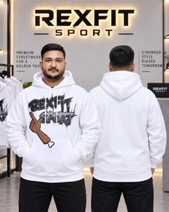 Men's <b>White</b> Pullover <b>Hoodie</b> Graphic Heavyweight Fleece <b>Oversized</b> Streetwear Sweatshirt Custom OEM Wholesale Casual Apparel 100% - Product Image 2