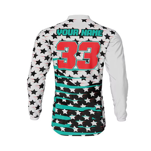 เสื้อโมโตครอสแบบสั่งทำพิเศษ เสื้อซับลิเมชั่นผ้าตาข่าย สำหรับ MTB MX และปั่นจักรยาน ผลิตจากโพลีเอสเตอร์ 100% - Product Image 6