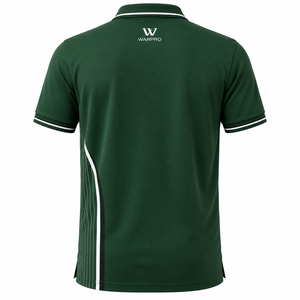 เสื้อผู้ชายไซส์ใหญ่คุณภาพสูง ผ้าถัก โลโก้ด้านหน้า ย้อมสีพื้น สำหรับใส่เป็นเสื้อเชิ้ต โพลีเอสเตอร์ผสมคอตตอน แขนสั้น ระบายความชื้น แห้งเร็ว - Product Image 2