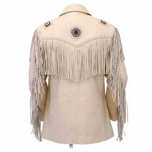 2026 Genuine Leather Western <b>Jackets</b> Best Design High Quality <b>Light</b> Weight Customized Logo Cowgirl Leather <b>Jacket</b> on Sale - Product Image 6