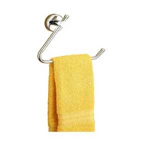 Chrome Finished Bathroom Towel <b>Ring</b> Square <b>Hand</b> Towel <b>Holder</b> Wall Mounted Modern Bathroom Hardware Zinc Alloy Towel Hanger Rack - Product Image 3