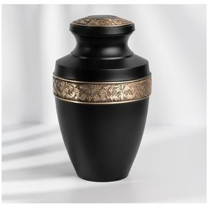 Pink Aluminium Memorial Urn Threaded Lid Cremation Keepsake <b>Casket</b> Engraved Floral Human <b>Ashes</b> Funeral Use - Product Image 2