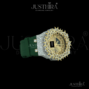 Reloj Throns Quartz VVS Moissanite Diamond Iced-out de Lujo con Acabado Premium para Regalo de Boda o Compromiso Unisex - Product Image 3