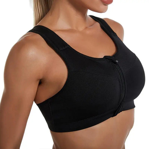 Sujetador Deportivo Corto para Mujer, Top Deportivo para Gimnasio y Running, Soporte Medio, Transpirable, Spandex/Nylon, Tirantes Ajustables, Lencería - Product Image 1