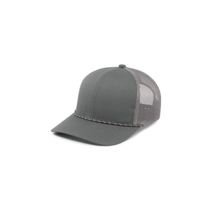 Gorra Trucker de Malla Gris Blanca de 6 Paneles, Ajustable, Unisex, Casual, para Primavera/Verano - Product Image 5