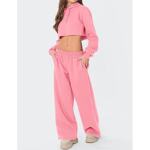 Trendy Women's Baggy Sweatpants High Waist Wide Leg <b>Drawstring</b> <b>Trousers</b> Casual Loose Fit Streetwear Joggers - Product Image 3