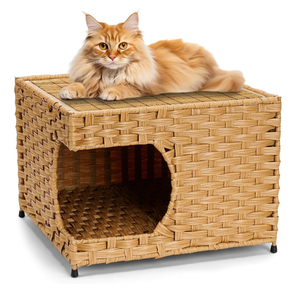 Cama para Gatos Artex HaiNam de Fibra Tejida, Rectangular, Color Sólido, Duradera, para Interiores, Todas las Estaciones, Estilo Clásico - Product Image 1