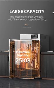 Función de humo, gran capacidad, salchicha rotativa, Biltong, secador de alimentos en conserva, Máquina secadora de carne, Máquina secadora giratoria - Product Image 2