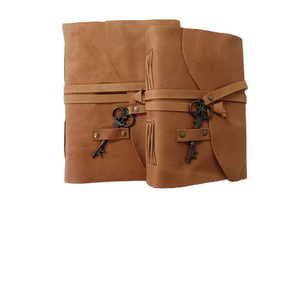 Vintage <b>Leather</b> Journal Retro Travel <b>Diary</b> Handmade Cow Hide Cover Alloy Buckle Heavy Duty Eco-Friendly Notebook - Product Image 2