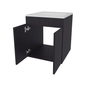 Shoshoni Wengue Two-Door <b>Bathroom</b> <b>Vanity</b> - Product Image 5