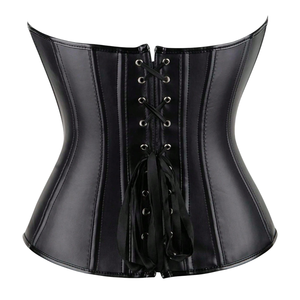 Corsé de Cuero Personalizado con Varillas de Acero, Estilo Overbust, Cinturilla Reductora con Cierre de Gancho y Ojo, Moldeador Corporal para Mujer, Disfraz de Moda - Product Image 5