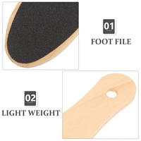 Râpe à pieds en bois de qualité supérieure pour éliminer les callosités et les peaux mortes, l'outil de pédicure idéal pour des pieds lisses et doux, à usage domestique et professionnel