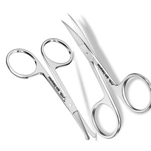 Eyebrow Scissors Small <b>Precision</b> Grooming Scissors for Men & Women Stainless Steel Facial Hair Trimming <b>Tool</b> for Safe - Product Image 3