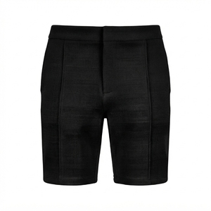 Shorts de compression respirants pour hommes en polyester et coton, séchage rapide, taille mi-haute élastique, style Bermuda, personnalisables avec logo, couleur unie - Product Image 5