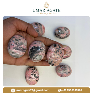Piedra de Rodocrosita Natural Pulida de 45-60 mm, Piedra de Rodocrosita para Palm Stone, Piedra Preciosa al por Mayor para Tiendas de Cristales - Product Image 2