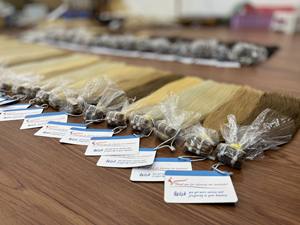 Extensiones de cabello con cinta normal #613 color Paquetes de cabello lacio natural Humano vietnamita sin sintético sin enredos - Product Image 6