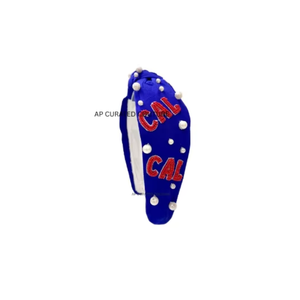 Bandeau perlé noué personnalisé pour le jour du match, approuvé pour les stades, accessoire de mode pour cheveux, fait main - Product Image 2