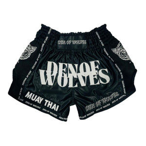 Pantalones Cortos de Boxeo Muay Thai MMA Personalizados de Nuevo Estilo, Color Sólido, Logotipo Personalizado, Poliéster, Casuales, Elásticos, Ligeros e Impermeables - Product Image 4
