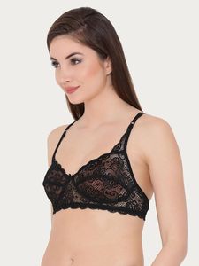 Sujetador de malla transparente de nailon sin relleno, ligero, lencería transparente, copa suave, tirantes ajustables, sujetador para mujer, OEM ODM, el mejor sujetador de malla. - Product Image 1