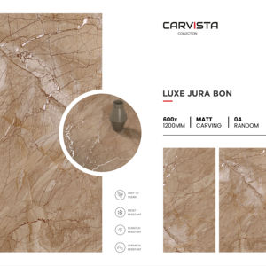 Azulejos de porcelana mate de alta calidad, tallados, tamaño 600x1200, azulejos grandes para pisos y paredes, para villas, apartamentos, hoteles y uso comercial. - Product Image 1