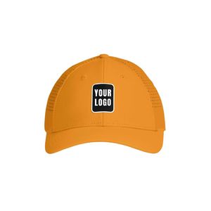 6-Panel Performance Golf Hat with Laser-Cut Side Panels Custom Front Logo Woven Tag Curved Brim Adjustable <b>Snapback</b> <b>Cap</b> - Product Image 1