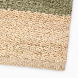 Natural Olive Green Handwoven Jute Rug Flat <b>Weave</b> Eco Friendly Area Carpet Modern Handmade Home Decor Living Room Mat - Product Image 6