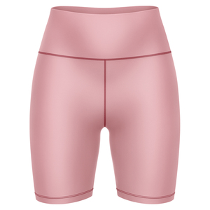 Shorts de sport pour femmes de haute qualité, personnalisables avec logo, 2-en-1, pour entraînement, yoga et course, motif uni, taille mi-haute, style cycliste - Product Image 2