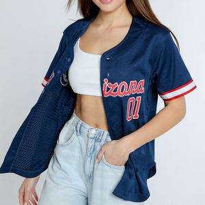 Camiseta de béisbol sublimada personalizada, logotipo del nombre del equipo e impresión de números en ropa deportiva de alta calidad para hombres y mujeres - Product Image 2