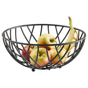 Corbeille à fruits en métal à motif ondulé, bol décoratif pour fruits, pour le rangement sur le comptoir de cuisine du pain, des légumes et des collations - Product Image 1