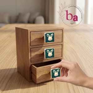 Pomo de gabinete de resina y latón con diseño de conejo, moderno, para el hogar o bar, ecológico, multifuncional, de fácil instalación. - Product Image 3
