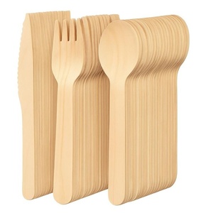 Nouveau Couteau Compostable en Bois de Bouleau 155mm – Couverts Écologiques Jetables pour Mariages, Anniversaires et Services de Restauration - Product Image 1