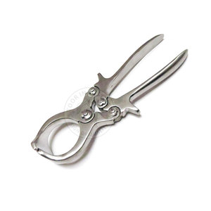 Premium Quality Burdizzo Bloodless Castration Forceps with Bend <b>Locker</b> Veterinary Clamp Livestock Surgical Instrument By Tegra - Product Image 5