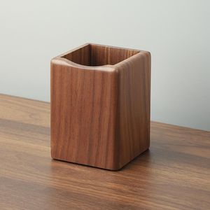 <b>Rustic</b> Wooden Pen Stand Decorative <b>Office</b> Accessory - Product Image 1