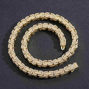Custom <b>Iced</b> <b>Out</b> Diamond Hip Hop <b>Chain</b> Necklace for Men Cubic Zirconia Cuban Link <b>Chain</b> for Streetwear Fashion Jewelry - Product Image 5