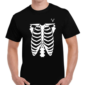 เสื้อยืดผู้ชายสีดำลายการ์ตูนฮาโลวีน Ghost Trick Or Treat แขนสั้น คอกลม ลำลอง พิมพ์ลายการ์ตูน ทรงปกติ - Product Image 4