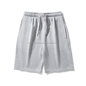 Shorts en coton personnalisés à taille élastique pour hommes Shorts de survêtement en coton avec broderie personnalisée pour hommes Basketball Wholesale Women Casual Shorts - Product Image 1