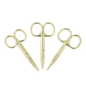 Ciseaux à manucure en acier inoxydable, lame tranchante, coupe-cuticules, outils de beauté, manche en métal, durable, pour adultes - Product Image 4