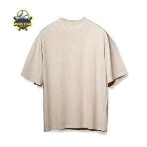T-shirt à manches courtes gris uni surdimensionné pour homme, streetwear décontracté, col rond uni - Product Image 6