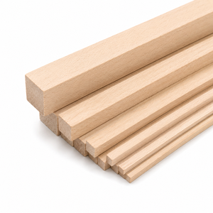 Tiges carrées en bois massif non finies pour la fabrication de meubles, l'artisanat DIY, la décoration intérieure, taille personnalisée OEM ODM - Product Image 1