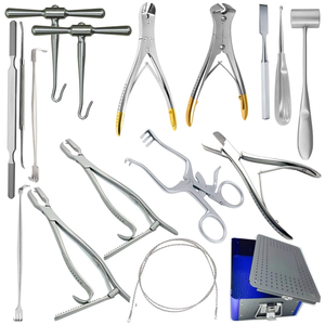 Ensemble d'instruments chirurgicaux manuels de base en acier inoxydable pour chirurgie générale, 51 pièces - Product Image 3