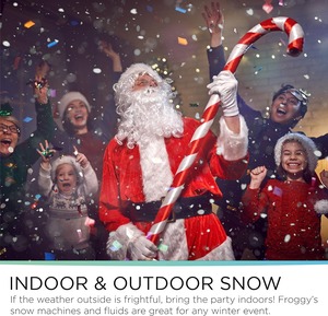 Fluido para Máquina de Nieve Froggy's Flakes, Fórmula Ultra Seca para Interiores, Fluido para Nieve Artificial con Alcance de 30-50 Pies, 1 Galón - Product Image 6