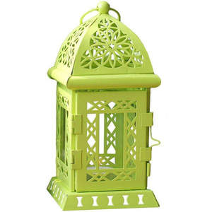 Linternas Más Vendidas con Estilo Antiguo de Metal, Recubrimiento de Color, Diseño Moderno, Linternas para Decoración del Hogar - Product Image 1