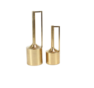 Florero de Aluminio Dorado Martillado, Florero de Metal Moderno para Mesa, Florero de Metal Martillado para Decoración del Hogar y Sala de Estar - Product Image 5