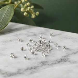 Diamants de laboratoire taillés avec précision |   Collections de pierres de diamant rondes brillantes, couleur GH, clarté VS, 0,004-0,008 CT, 0,8-1,2 MM, pierres détachées - Product Image 1