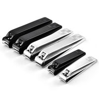 Coupe-ongles et coupe-ongles de luxe en acier inoxydable à lame courbée de qualité supérieure avec une large ouverture de mâchoire
