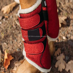 <b>Red</b> <b>Glitter</b> Equestrian Saddle Pad Set Quilted Horse Saddle Blanket with Stirrup Poles and Leg Wraps - Product Image 2