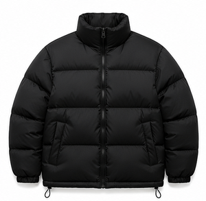 Chaqueta Acolchada de Cuello Alto para Hombre, Cierre de Cremallera, Estilo Casual, Calidad Premium - Product Image 3